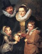 Peter Paul Rubens Fan Brueghel the Elder and his Family (mk01) Spain oil painting reproduction